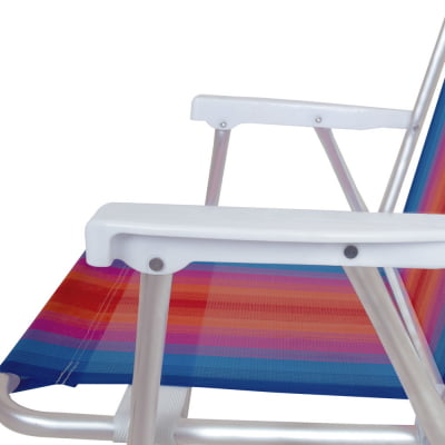 Cadeira de Praia Alta Aluminio Mor 