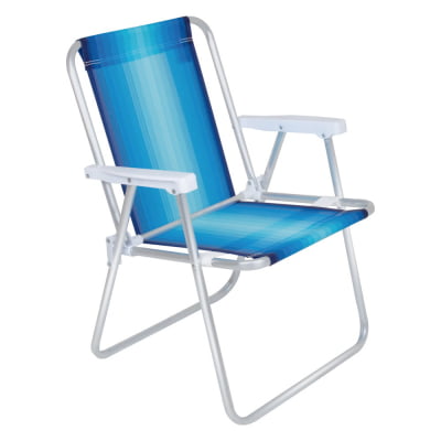 Cadeira de Praia Alta Aluminio Mor 