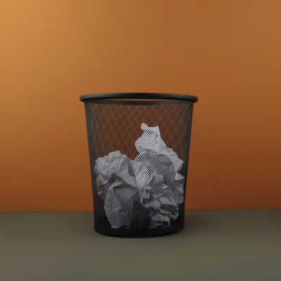 Cesto De Lixo Em Aço Basket Escritorio ou Casa 11L Mor